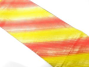 斉藤三才　斜め縞模様織り出し　子供帯